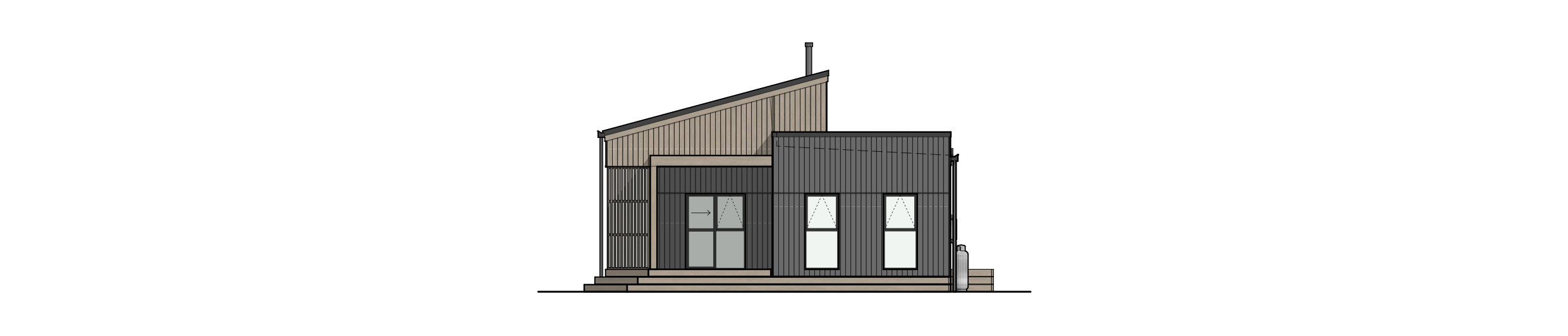 Exterior Elevation - West